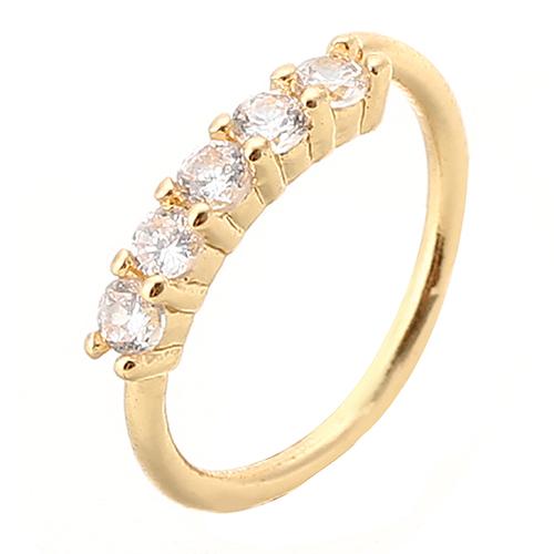 Модные кристаллы со стразами из нержавеющей стали, обруч для пирсинга носа, кольцо, ювелирное изделие, подарок