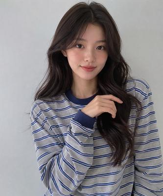 Sayu Полосатая Печенька Лонгслив Серый
