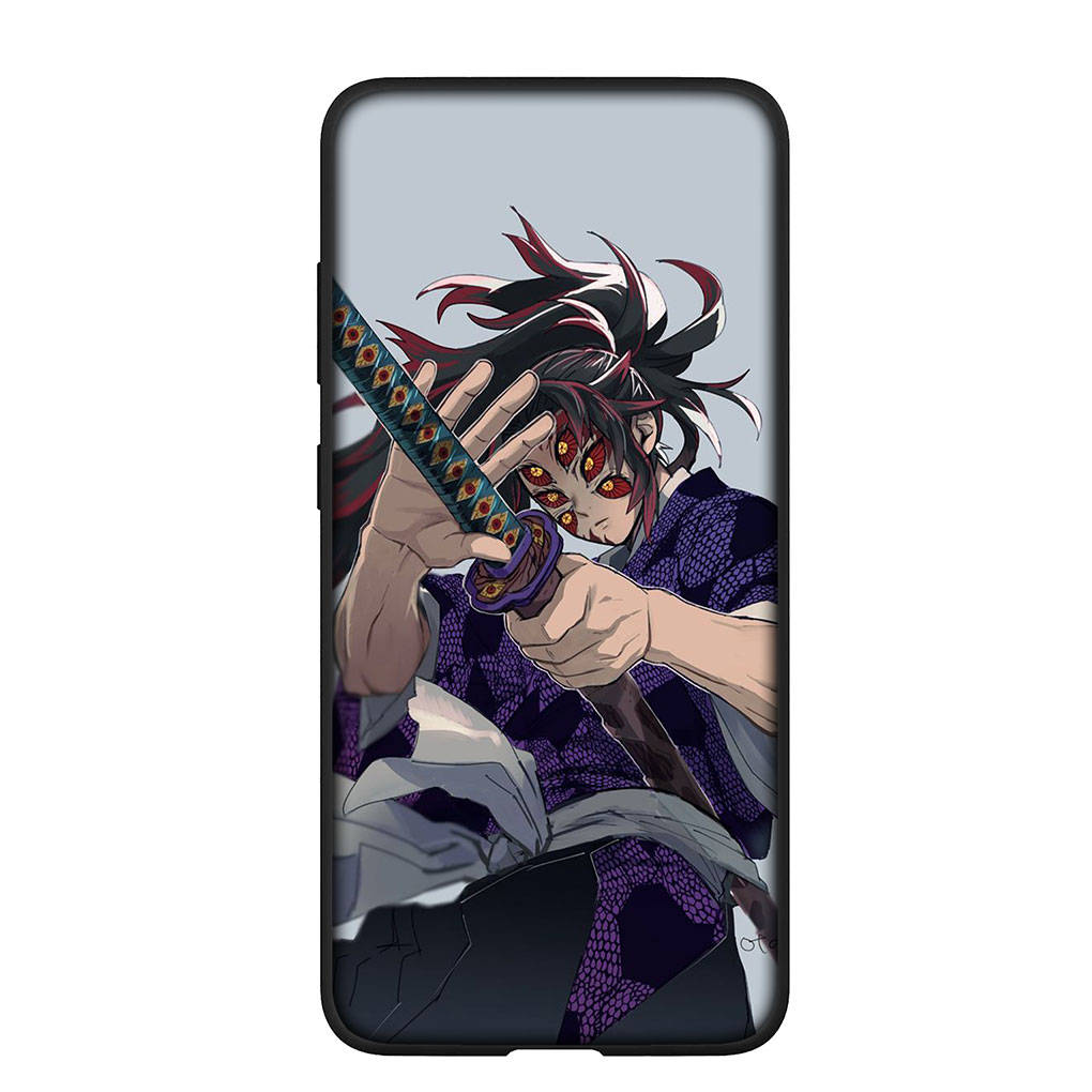 Чехол для телефона Samsung Galaxy S25 S24 S23 iPhone 16 15 Xiaomi Redmi Note 14 13 12 16E X 11 Pro OPPO Moto Huawei Kokushibo Nezuko Demon Slayer Tanjirou