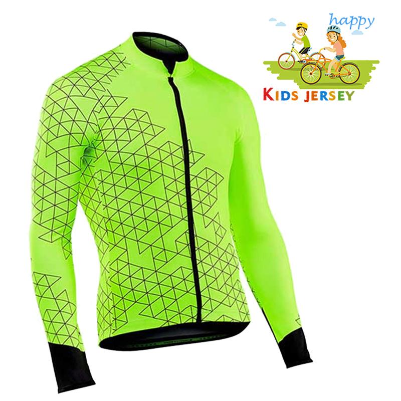 Children Long Sleeve Cycling Jersey 2026 Autumn Kids Cycling Jersey Set Boy Girl MTB Bicycle Breathable Cycling Clothing