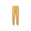 Casual Solid Color Fleece-Lined Knit Sweatpants Men Bottoms Tan CK6471-217