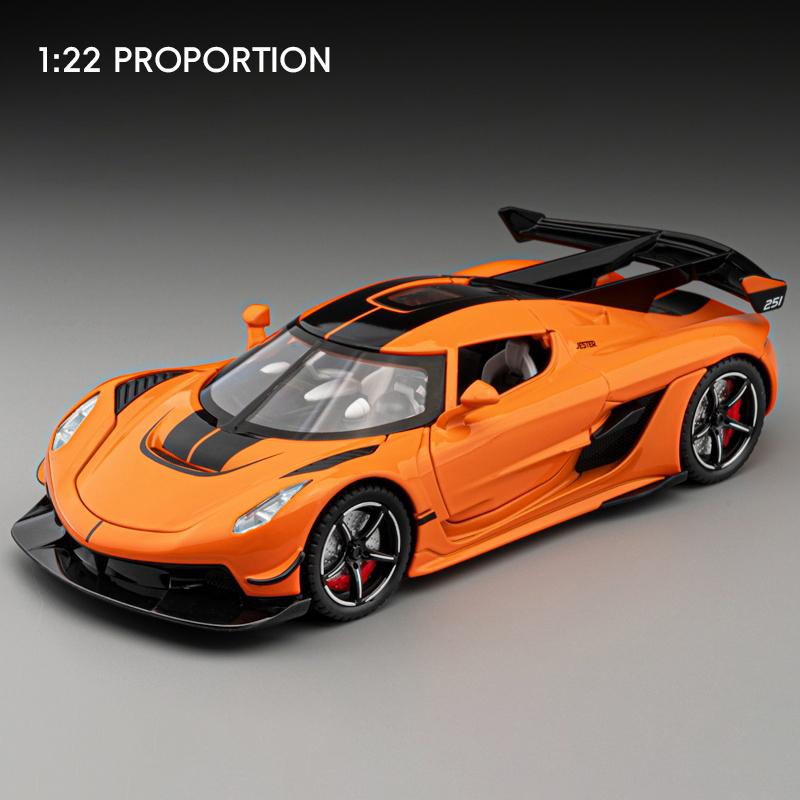 1:24 KNSG Jesko Absolut ONE 1 Gemera GT Суперкар Сплав Металл Литье под давлением Модель Автомобиля Домашний Декор Настольный Дисплей Украшение День Рождения