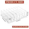 2 Pcs Clear Acrylic Cd Holder Dvd Display Rack Vinyl Record Storage Stand Organizer 7 Slot Cd Storage Box Tray For Media Shelf