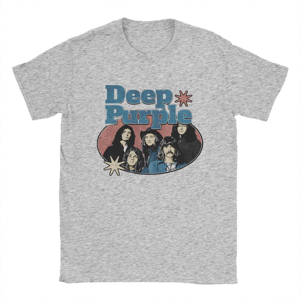 Band Deep Purple Art T Shirt Summer  Pure Cotton TShirts For Adult Harajuku Casual Tshirt ShortSleeved Vintage Clothes