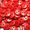 100Pcs Round Candy Color Resin DIY 2 Holes Buttons Scrapbooking Sewing Accessory