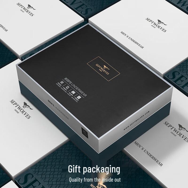 Мужские антибактериальные модальные трусы-боксеры Seven Wolves 7A