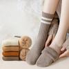 Female Autumn and Winter Style Warm Plus Velvet Plus Thick Wool Month Son Sleep Tube Socks