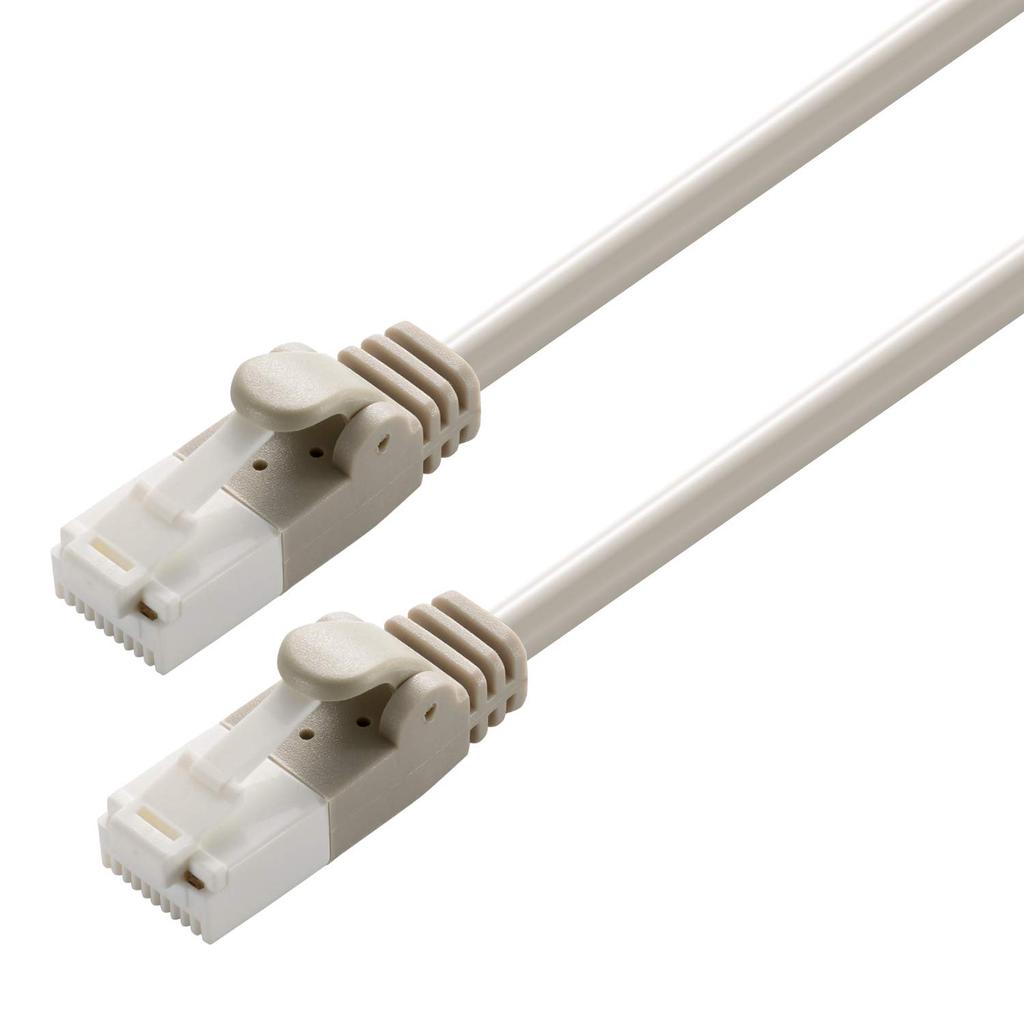 Elecom LAN Cable CAT6 15m Unbreakable Connector Simple Package RoHS Compliant Light Gray LD-GPT/LG15/RS