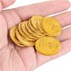 XSAJU игрушечные золотые монеты набор из 100 пиратских монет игрушечные деньги настольная игра косплей аксессуары пиратская игра золото (100 Монет)