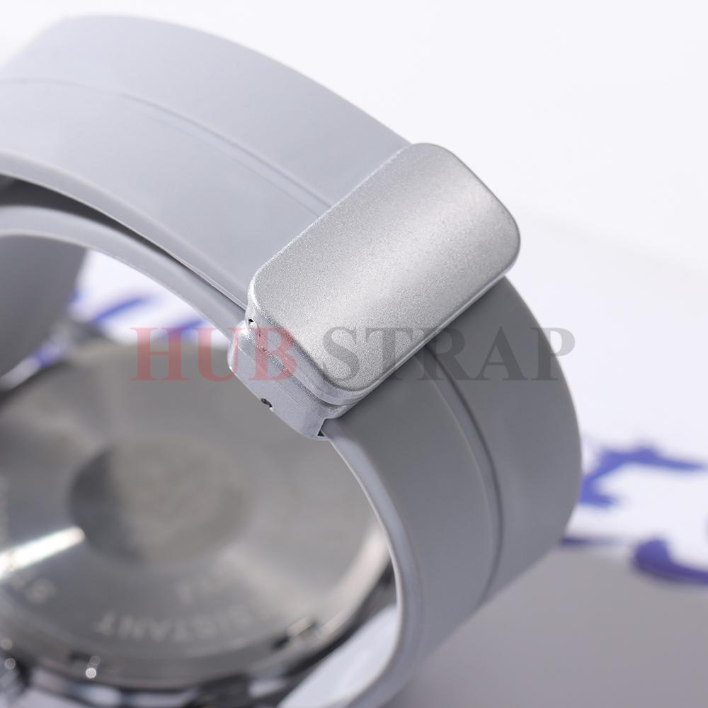 18 мм 20 мм 22 мм Складная пряжка Силиконовый ремешок для ремешка Rolex Универсальный мягкий резиновый ремешок Быстросъемный сменный браслет