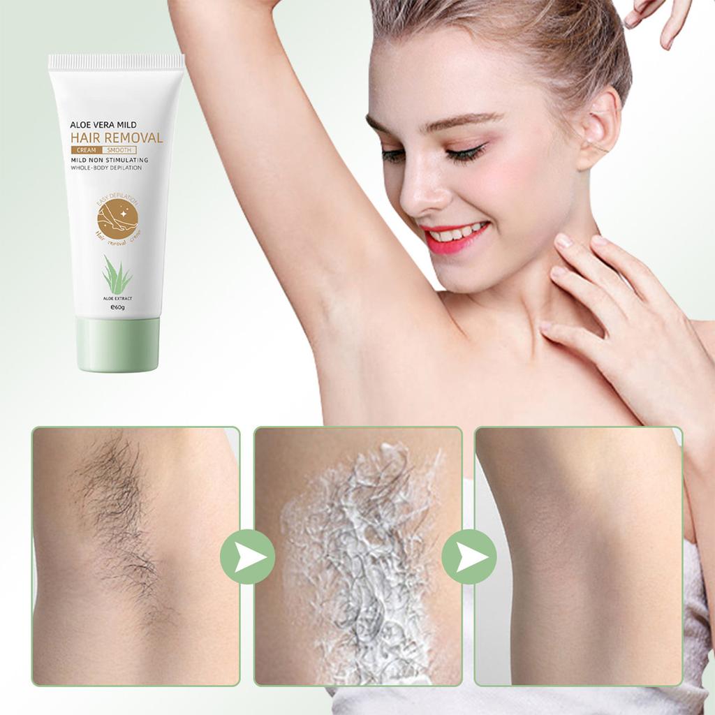 Крем для удаления волос на чувствительной коже для женщин Удаление волос на бикини, гель для удаления волос на лобке Крем для удаления волос на чувствительной коже с алоэ