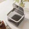 1Pcs Bedroom Desk Storage Box Light Luxury Trash Garbage Can New Desktop Bin