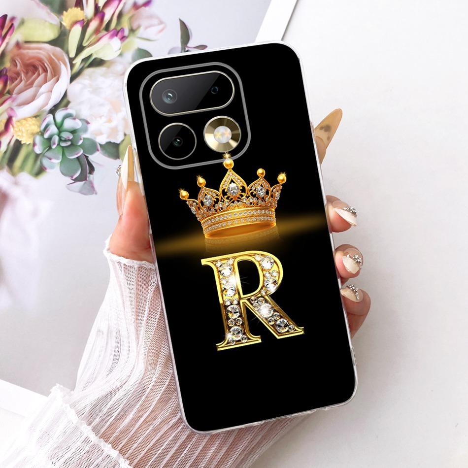 Для Realme 16 Pro+ 16Pro Модный чехол для телефона с буквой и короной Для Realme 16 Pro Plus 5G Мягкие силиконовые TPU чехлы