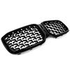 Diamond Look Front Bumper Kidney Grille for BMW X3 G01 X4 G02 2022 2023 2024 M40i sDrive20i M Sport Center Grilles Mesh