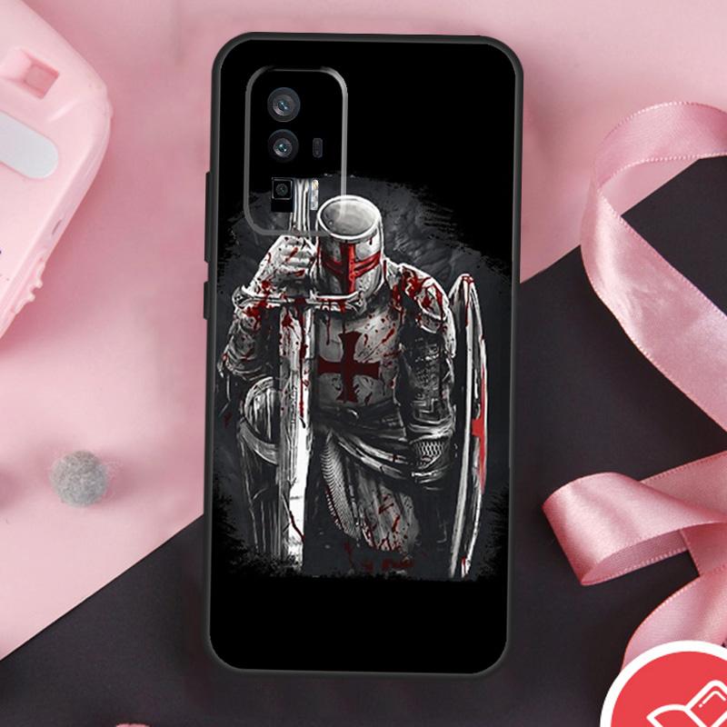 Чехол для Xiaomi 15 Ultra Mi 13 14 11T 12T 13T 14T Pro POCO X7 Pro X3 X5 X6 F5 F6 F7 с изображением Христианских Тамплиерских Рыцарей