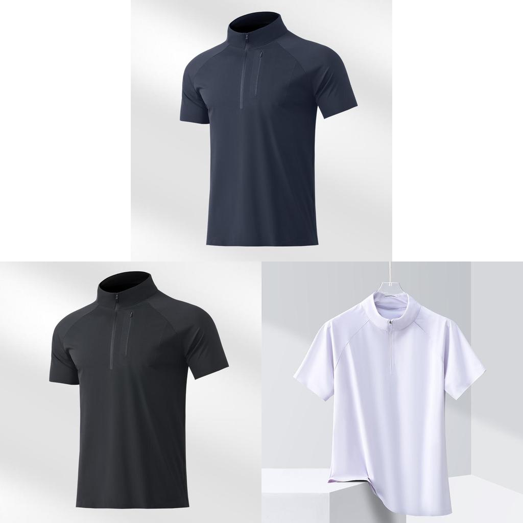 Polo Shirt Men Women Ice Silk Summer Breathable Sport Tshirt For Running And Cycling