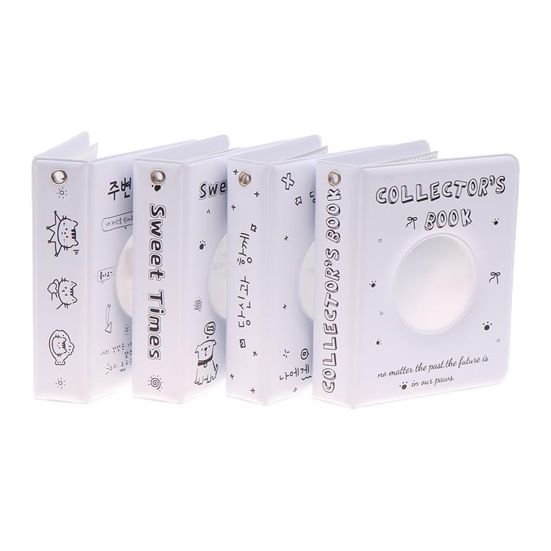 Ins Cute Mini 3-Inch Album 36 Pockets Card Binder Kpop Idol Pictures Storage Case Transparent Inner Page Collection Album