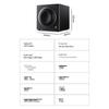HiVi JX8*6 Ceiling Speaker Home Theater System with Denon X1800 Amp and Sub8A CN plug (adapter included)