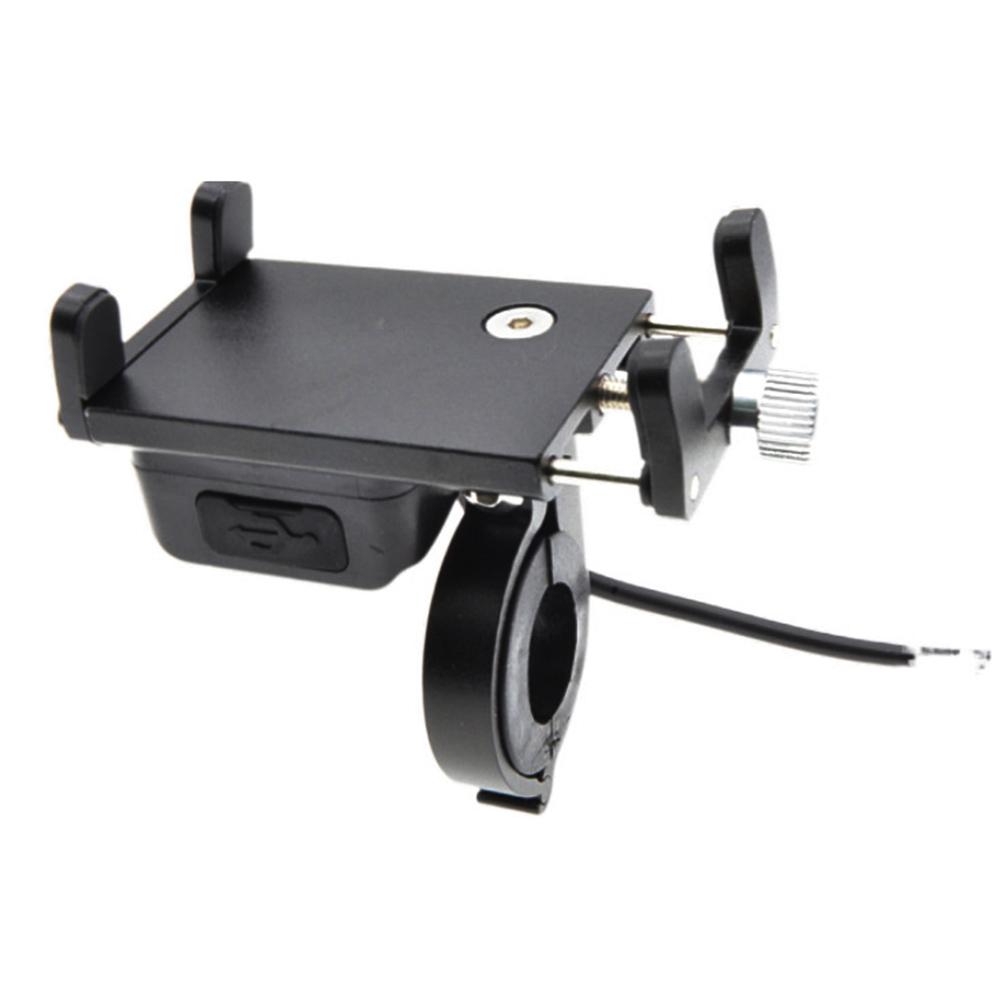 ebike Phone Holder Motorcycle Mount USB Charger for ATV and Snowmobile Full Metal Design 30W Output QC 3 0 Supported