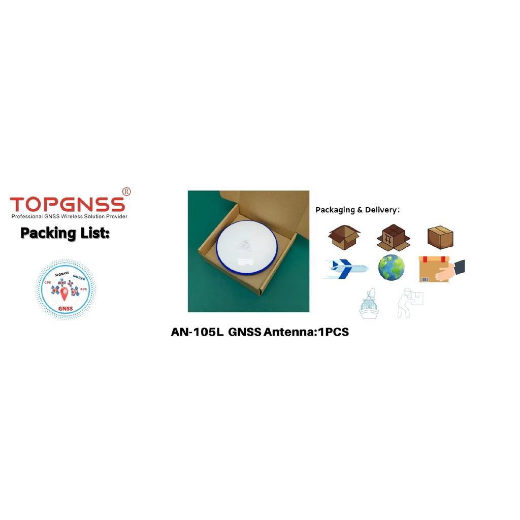 New GNSS L1 L2,L5 RTK rover gnss antenna GPS antenna high precision agriculture, RTK gps antenna GLONASS Galileo QZSS TOPGNSS