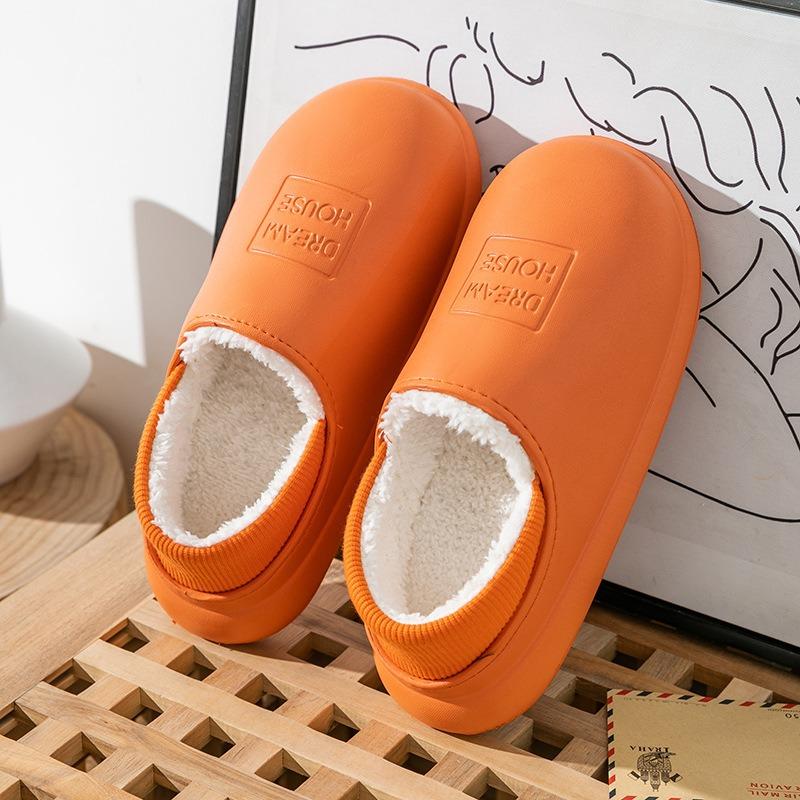Thick Soled Cotton Slippers Women's Warm Shoes Cotton Shoes