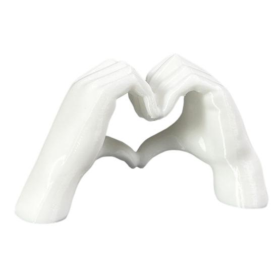 Фигурка Жест Любви, Напечатанная на 3D-принтере, Статуэтка в форме сердца любви и руки