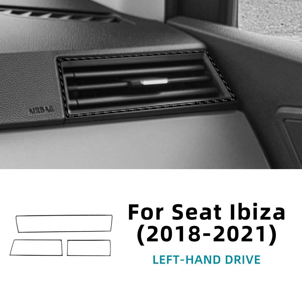 Carbon Fiber Style Interior Sticker for Seat Ibiza 6F 2018 2019 2020 2021 2022 2023 2024 2025 Interior Panel