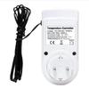 Цифровой регулятор температуры, термостат «день-ночь», розетка европейского стандарта с датчиком, таймер-регулятор для теплицы для рептилий, пивоварения, холодильника