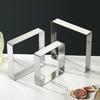 5Pcs/Set Stainless Steel Biscuit Mold Rectangle Fruit Cutter Cookie Cutter Kitchen
