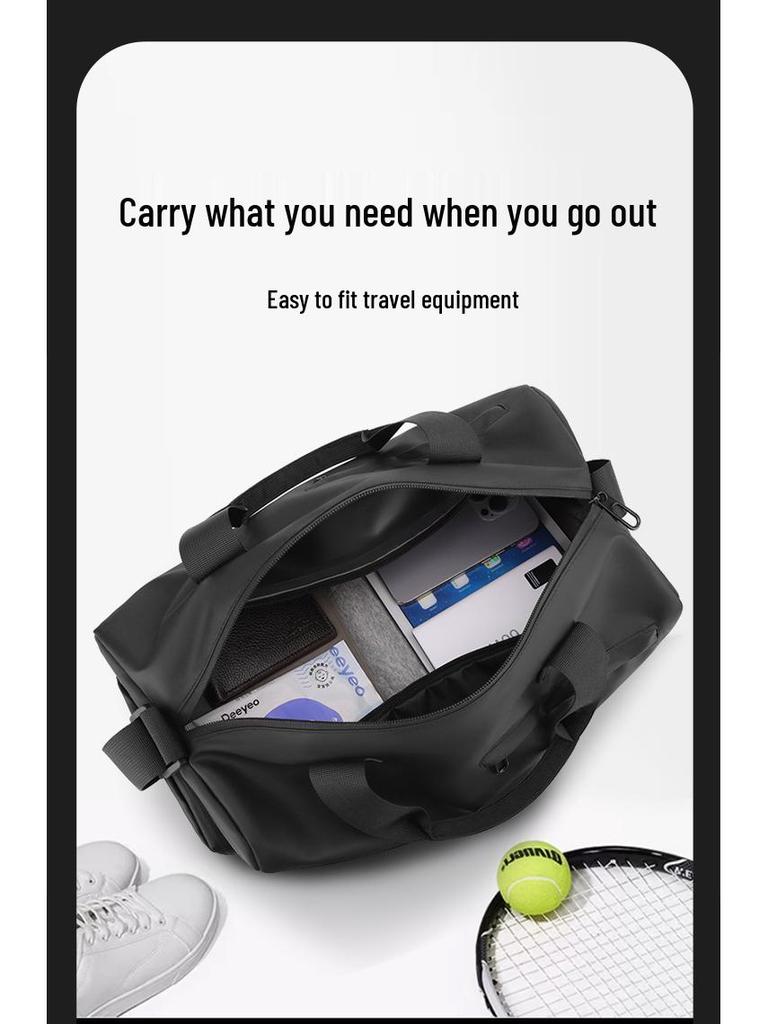 Мужская повседневная сумка кроссбоди для спортзала: Большая вместимость с сухим/влажным разделением для путешествий
