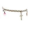 Les Trésors De Lily [D1383] - Серебряный браслет «Красотка» белый/розовый