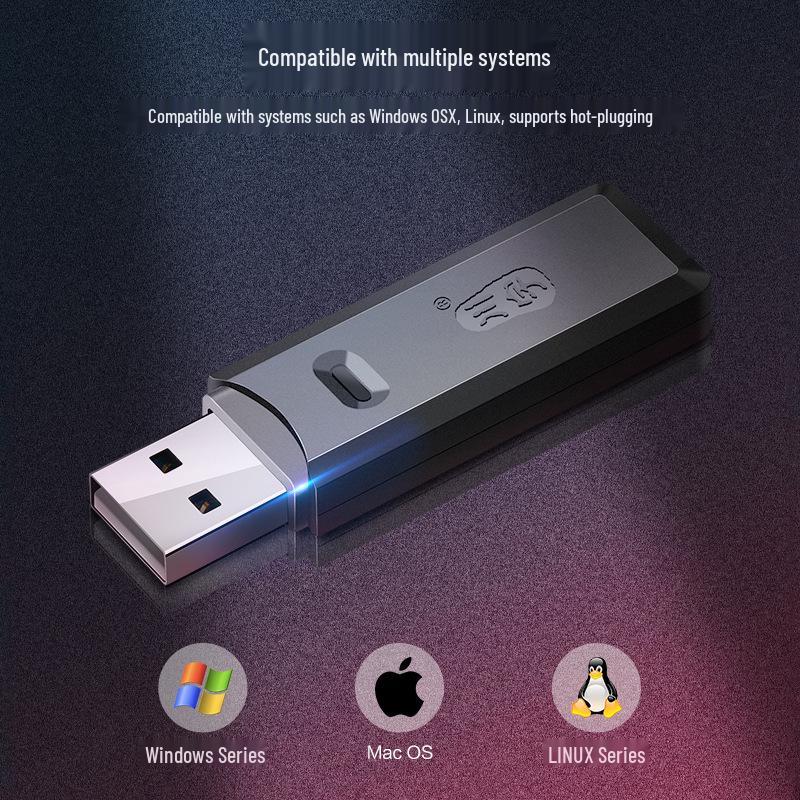 Картридер Kawuyu C296 USB 2.0 с двумя слотами для карт TF/SD, поддерживает 2 ТБ