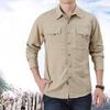 Мужская рубашка с длинным рукавом, весенне-летняя, для активного отдыха, быстросохнущая, мужская большого размера