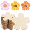 10/20pcs Unfinished Wooden Flower Discs DIY Handmade Craft Blank Wood Ornament For Birthday Party Baby Shower Wedding Decoration