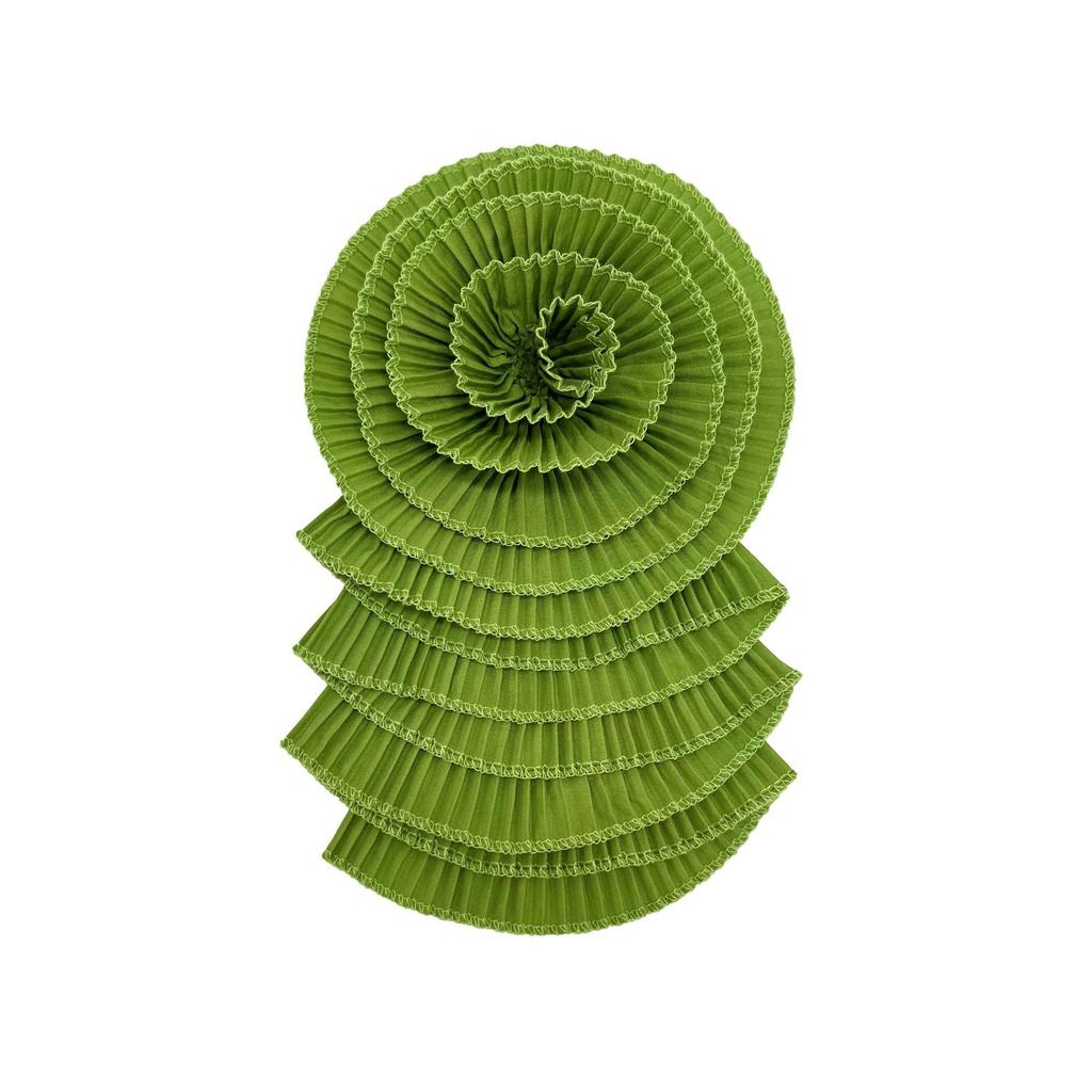 Нежный многоцветный шифоновый цветок многослойная плиссированная тканевая наклейка крафт цветок свадебное платье платье топ декоративные аксессуары