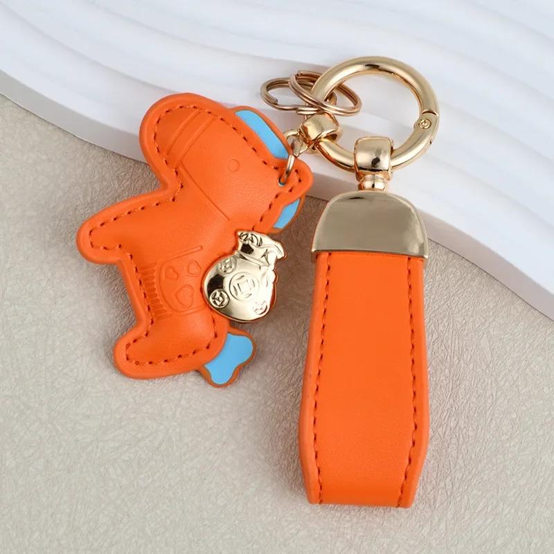 Милый брелок-подвеска в виде пони, однотонный, для пар, кожаная сумка, украшение и брелок для ключей от машины, аксессуары