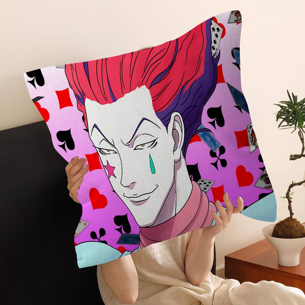 Anime Hisoka Hunter X Hunters Maple Design Cushion Cover Happy Autumn Harvest Decor Holiday Decorati Pillow Cover