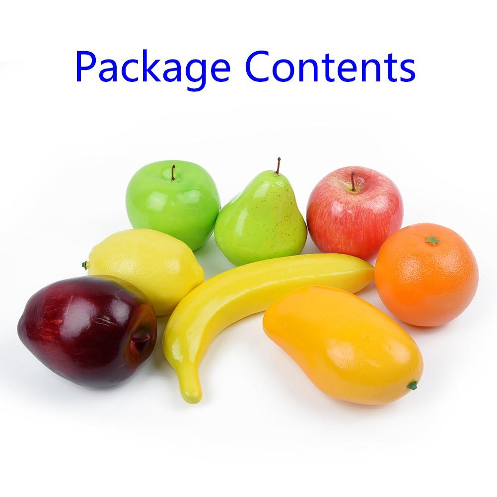 8x Искусственные фрукты Домашняя вечеринка Поддельные Реалистичные Домашняя Кухня Дисплей Реквизит