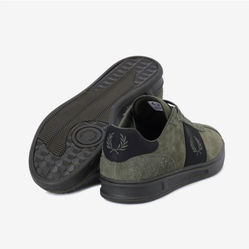 Fred Perry B4 Замшевые Хаки Кожаные Кроссовки Sfpm2438325 X92