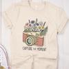 Floral Camera T-Shirt, Retro Photography Tee, Cottagecore Style