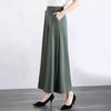 Женские брюки-костюмы, эластичные, с высокой талией, широкие, длинные брюки с карманами, однотонные, повседневные брюки для повседневной носки