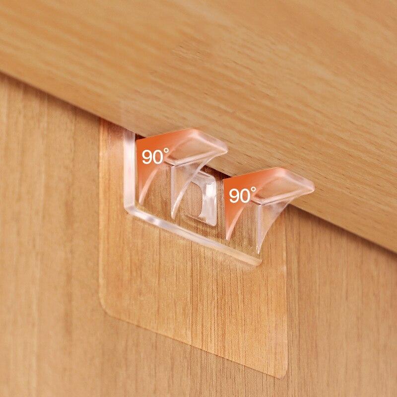 Держатели для полок, настенные полки для гардероба, клейкие колышки, кронштейн для перегородки шкафа, зажим для поддержки шкафа