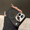 Luxury Breathable Cooling Heat Dissipation Phone Case For 17 16 15 14 13 12 18 Pro Max Invisible Bracket Magnetic Cover
