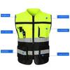 with Pocket Reflective Vest High Visibility Construction Clothes Outdoor Safety Clothing  Cycling