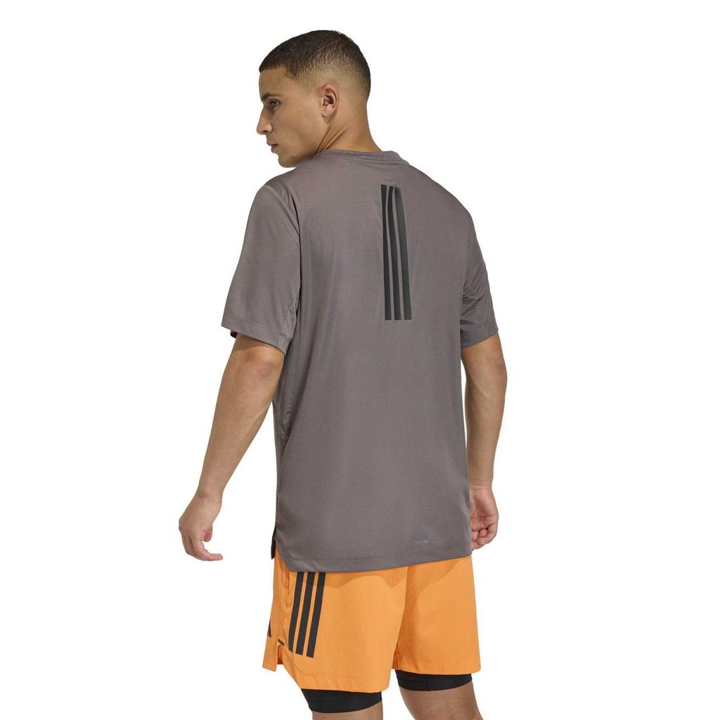 Men's adidas D4T POWER training shirt brown KE9936 size M