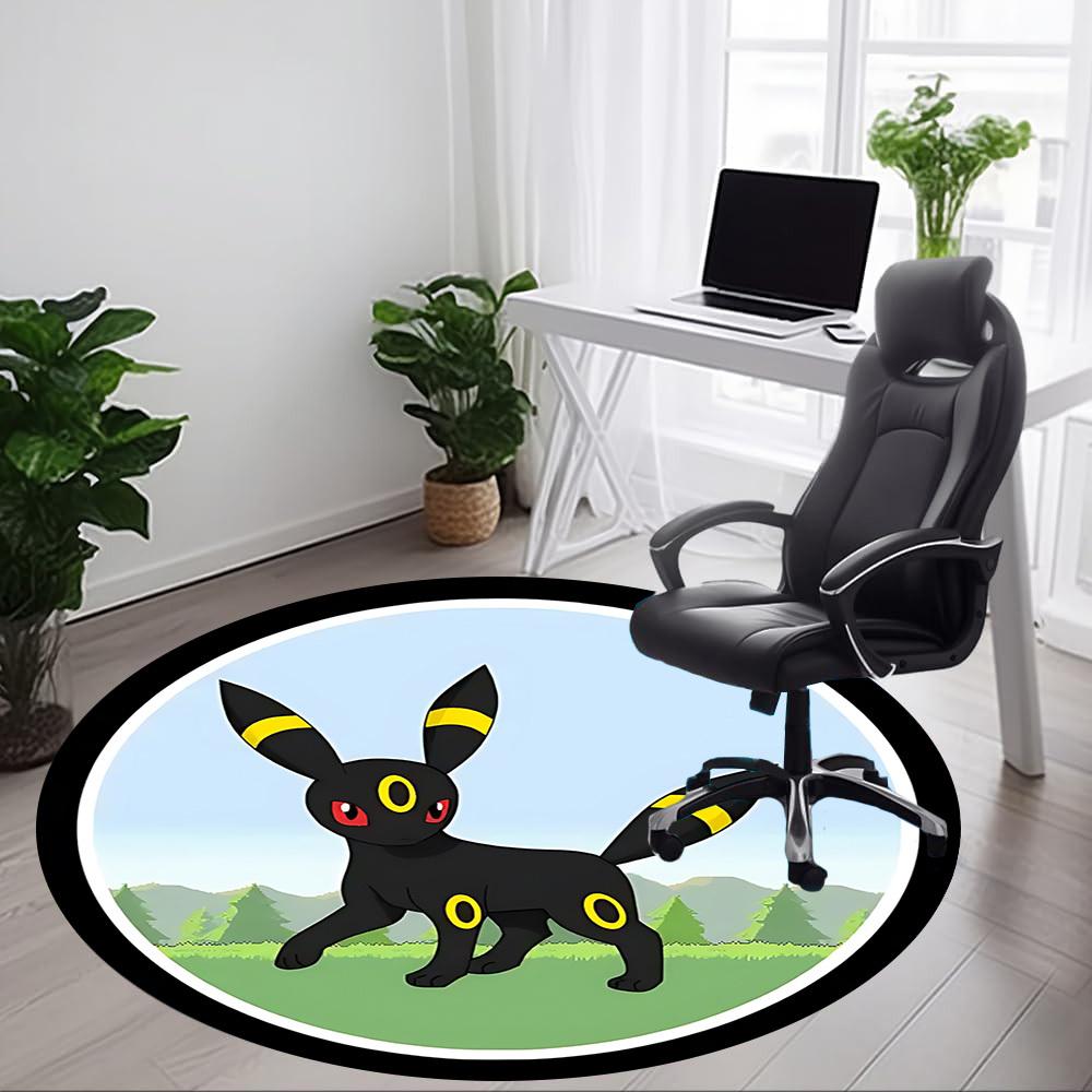 1pc Eevee, Pokémon Chair Carpet for Office, Indoor Non-Slip Polyester Fiber Carpet, Machine Washable, Durable Construction yy251205100