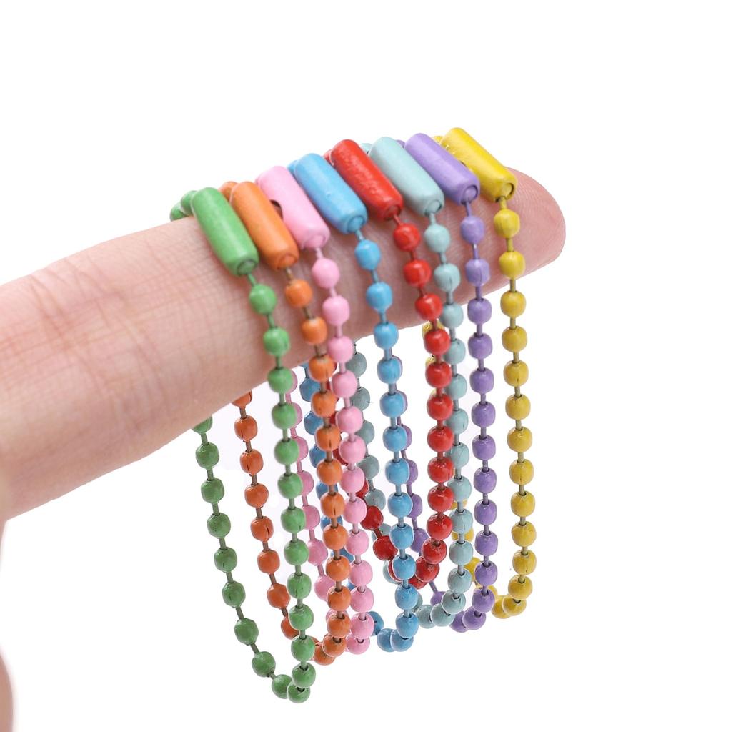 20/50Pcs Iron Paint Chain Bead Chain Buckle For DIY Key Wallet Pendant Accessories