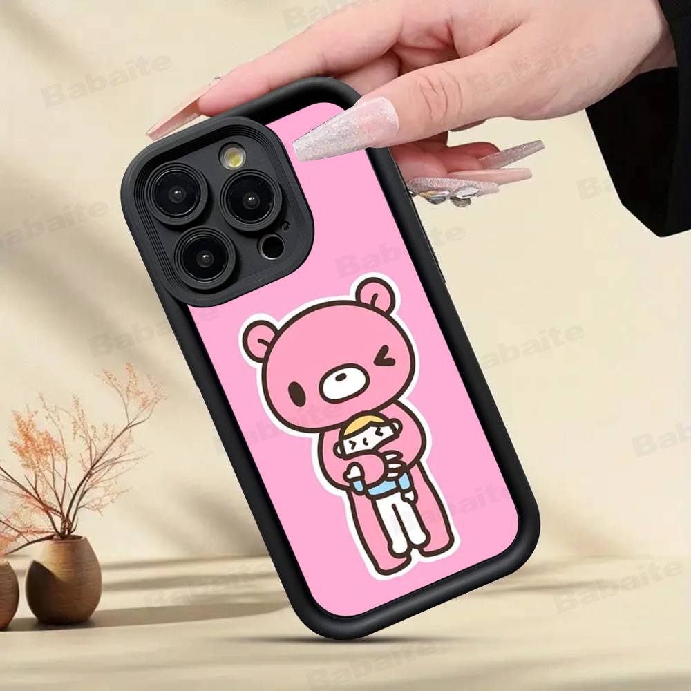 G-Gloomy-Bear-Cute Phone Case For iPhone 17 16 15 14 13 12 11 Pro Max 16E Plus INS Soft Cover