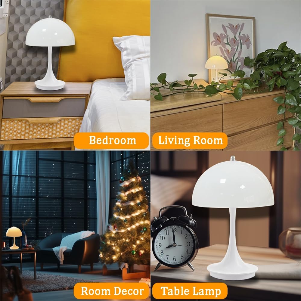 1PC Table Lamp LED Touch Sensor Desktop Night Light Rechargeable Wireless Reading Lamp for Restaurant Hotel Bar Bedroom Decor Light