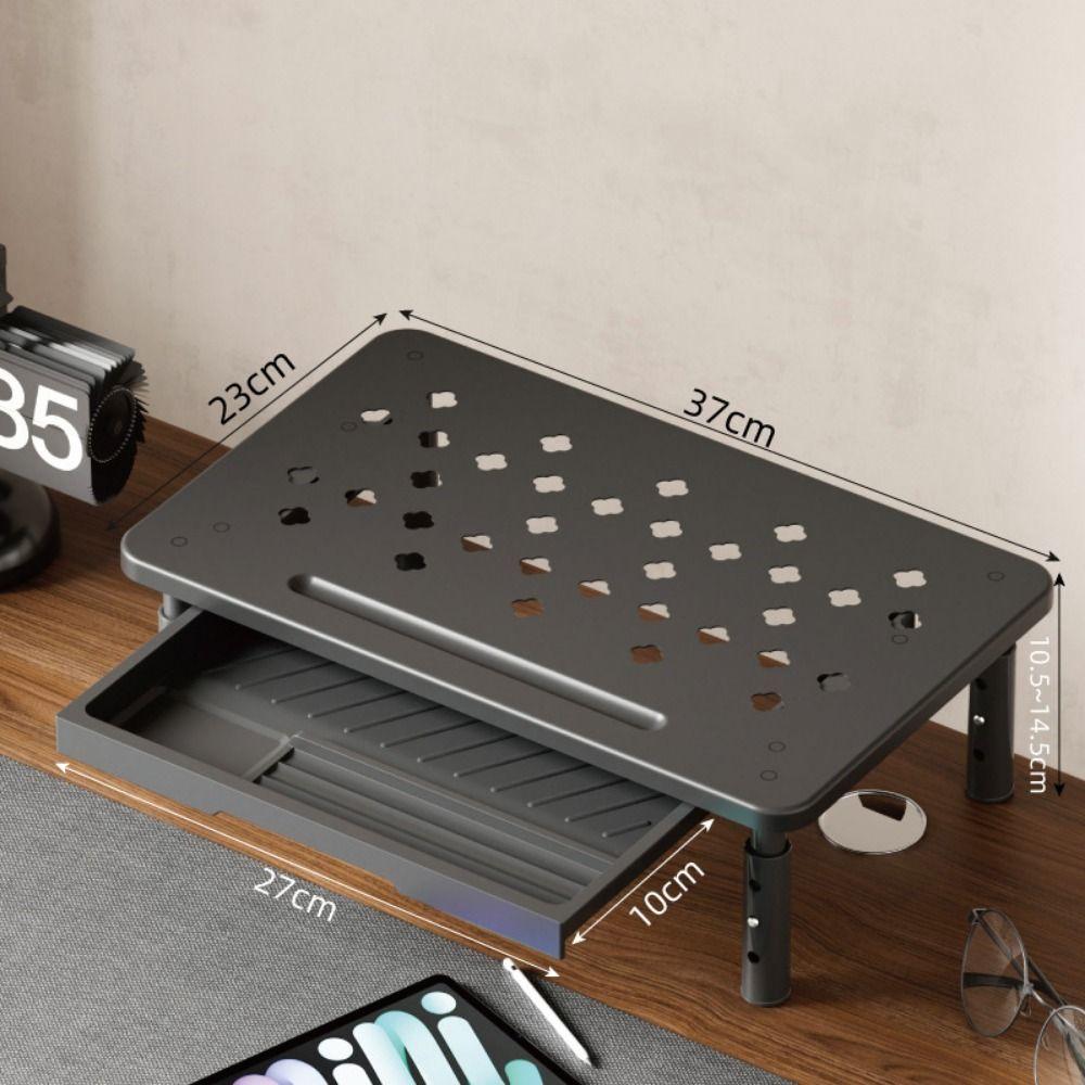 3 Height Adjustable Computer Monitor Riser Steel Construction Computer Monitor Holder  Studio Setup